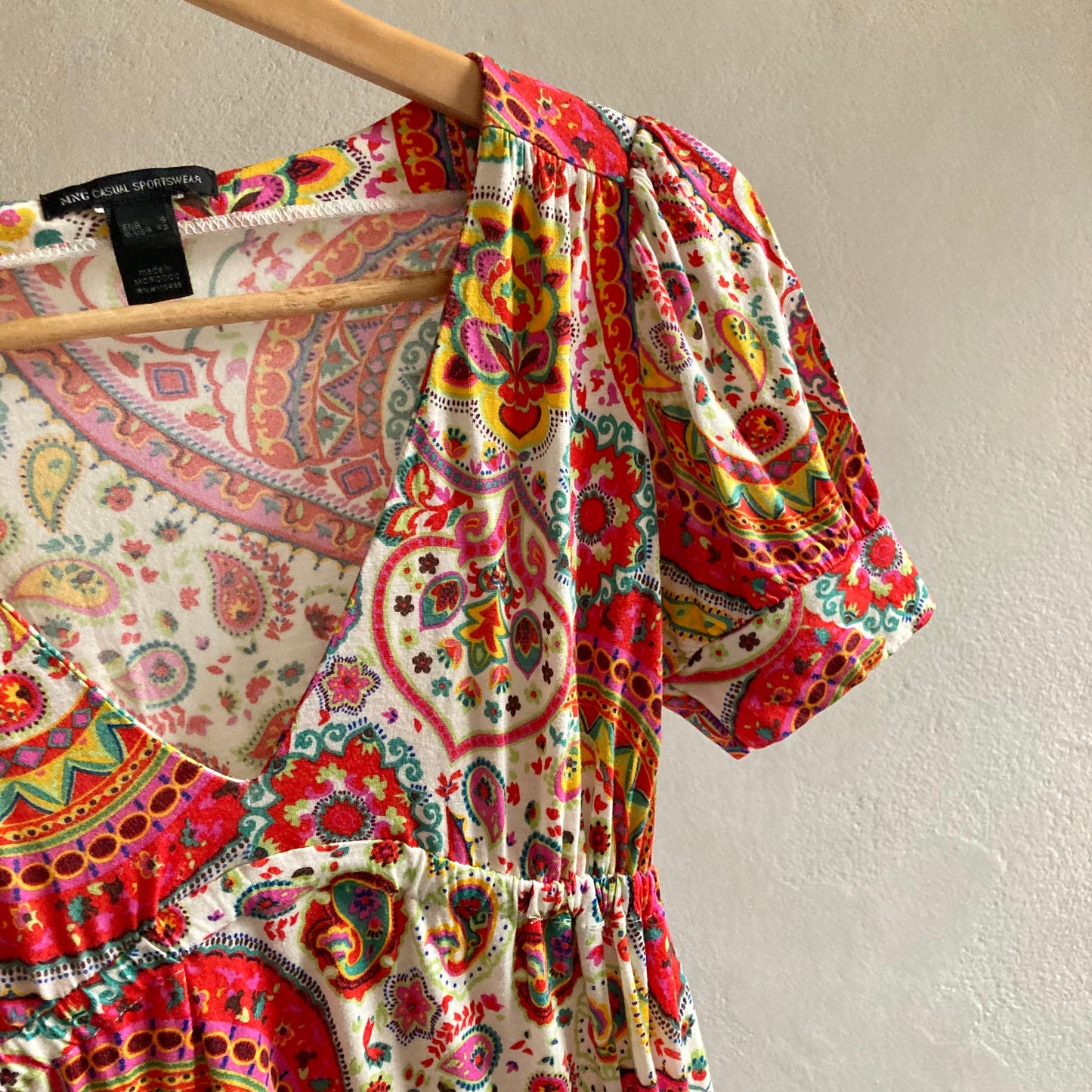 Mango Womens Floral Summer Dress Size S