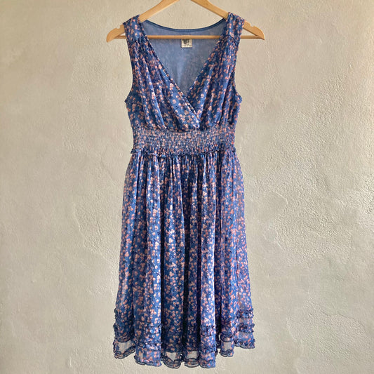 Womens Sleeveless Floral  Dress Size S