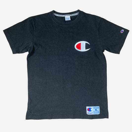Champion Unisex Black T-Shirt Size XL