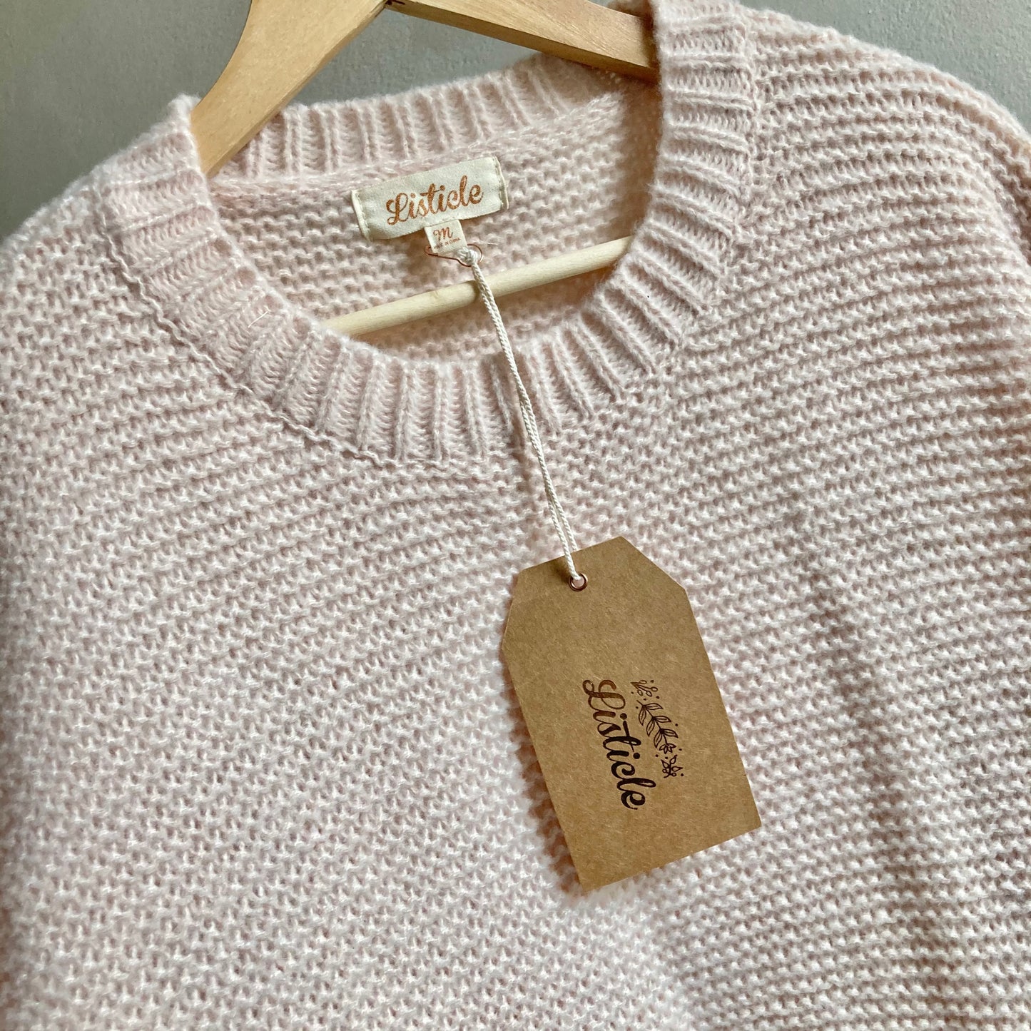 Womens Oversized Chunky Knit Jumper Size M