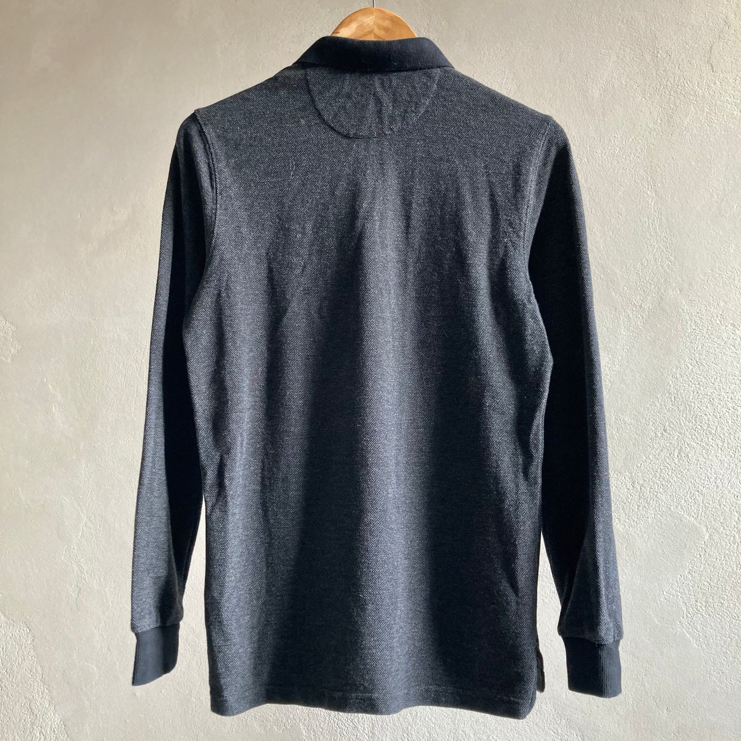 Massimo Dutti Mens Long Sleeve Polo Shirt Size S