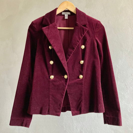 Womens Velvet Blazer Size 36