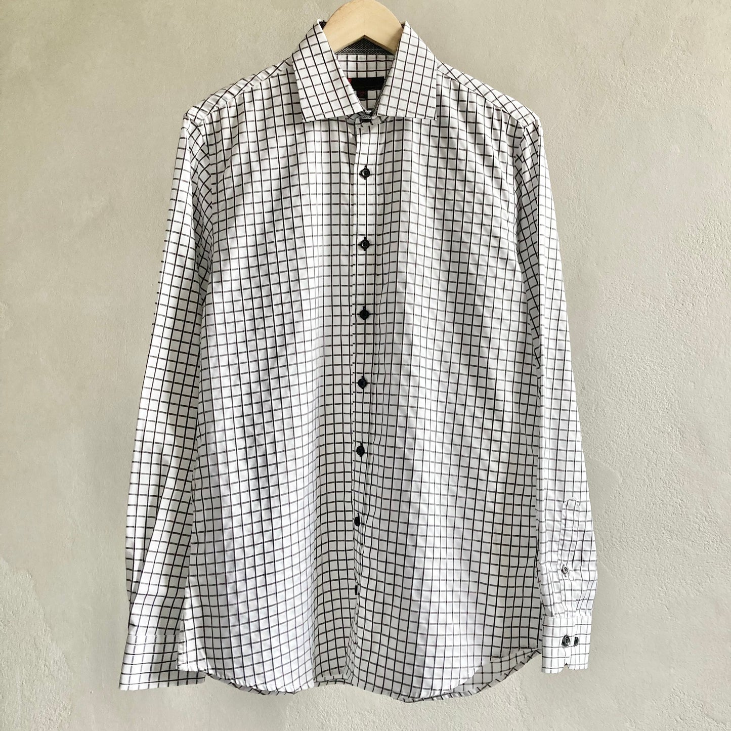 Dressmann Mens Check Shirt Size M