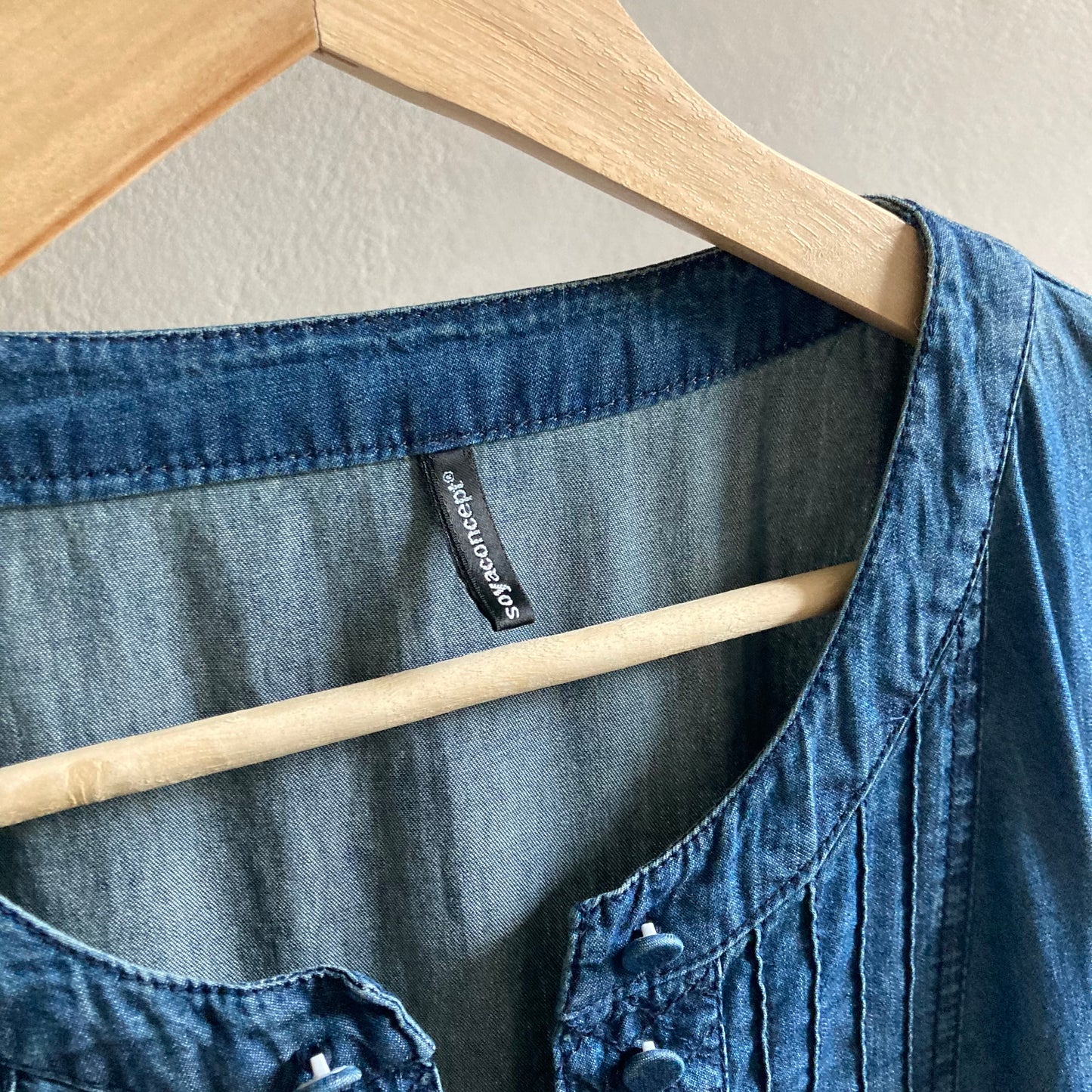 Soyaconcept Womens Denim Dress Size S