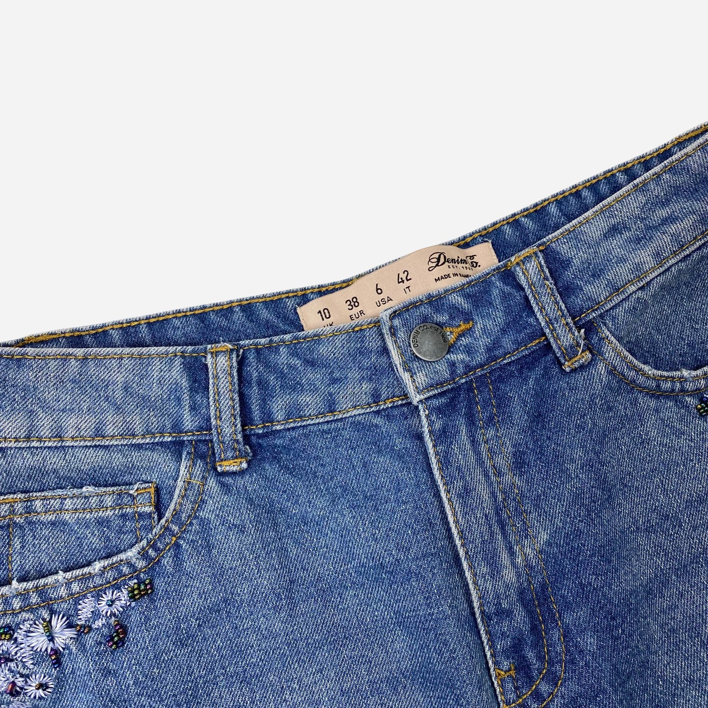 Womens Denim Shorts Size 38