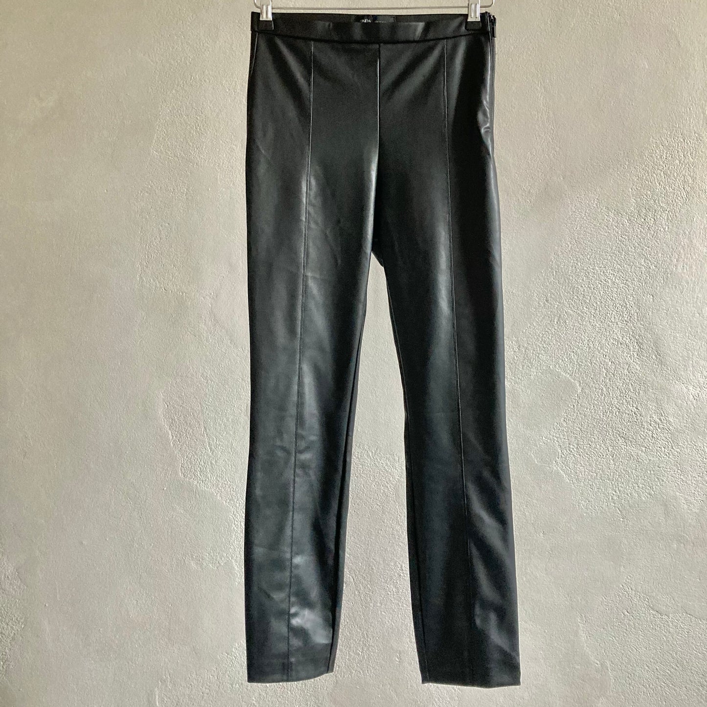 Zara Womens Faux Leather Trousers Size S