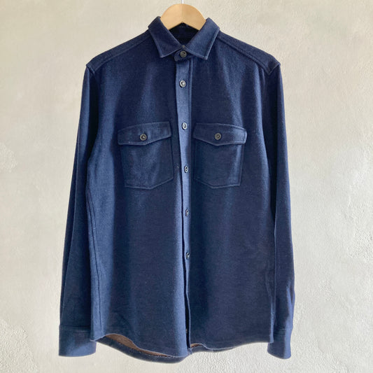 Boggi Milano Mens Woollen Shirt Size M