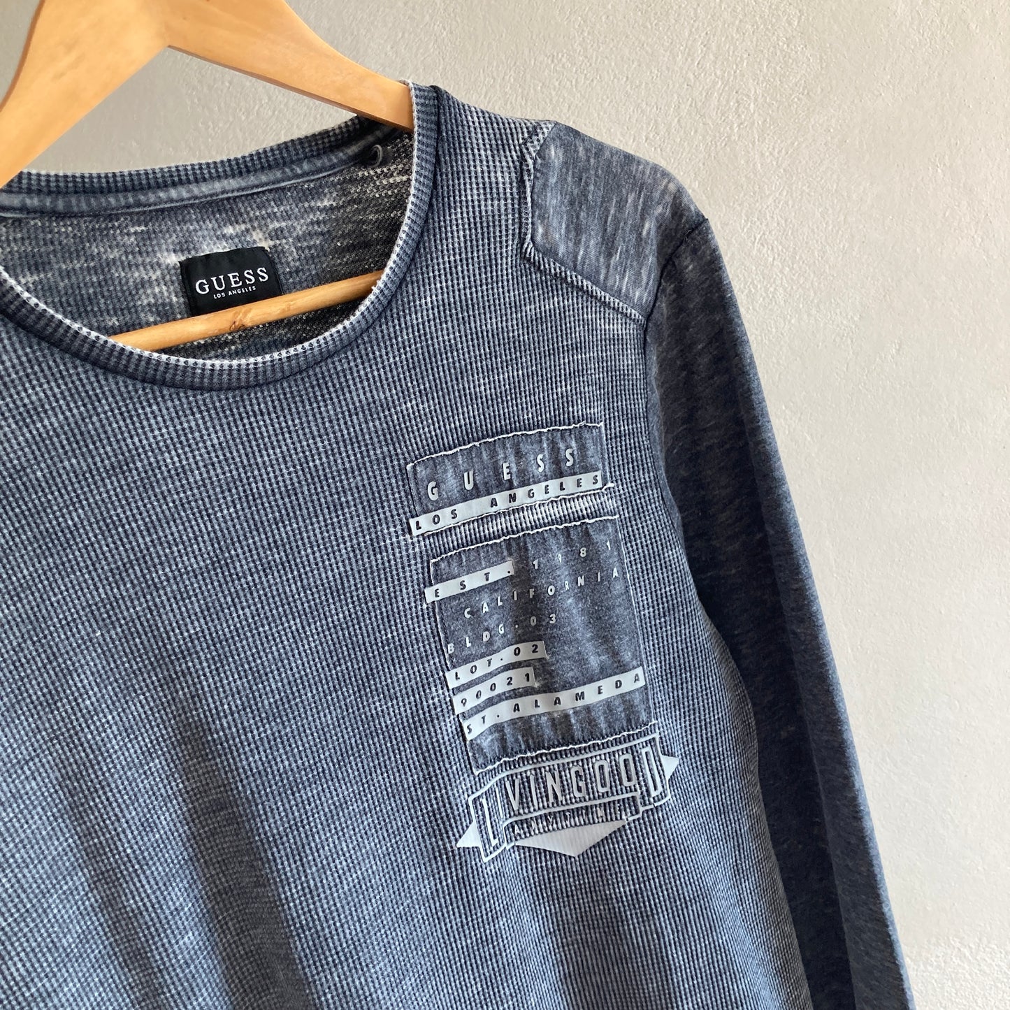 Guess Mens Long Sleeve T-Shirt Size S