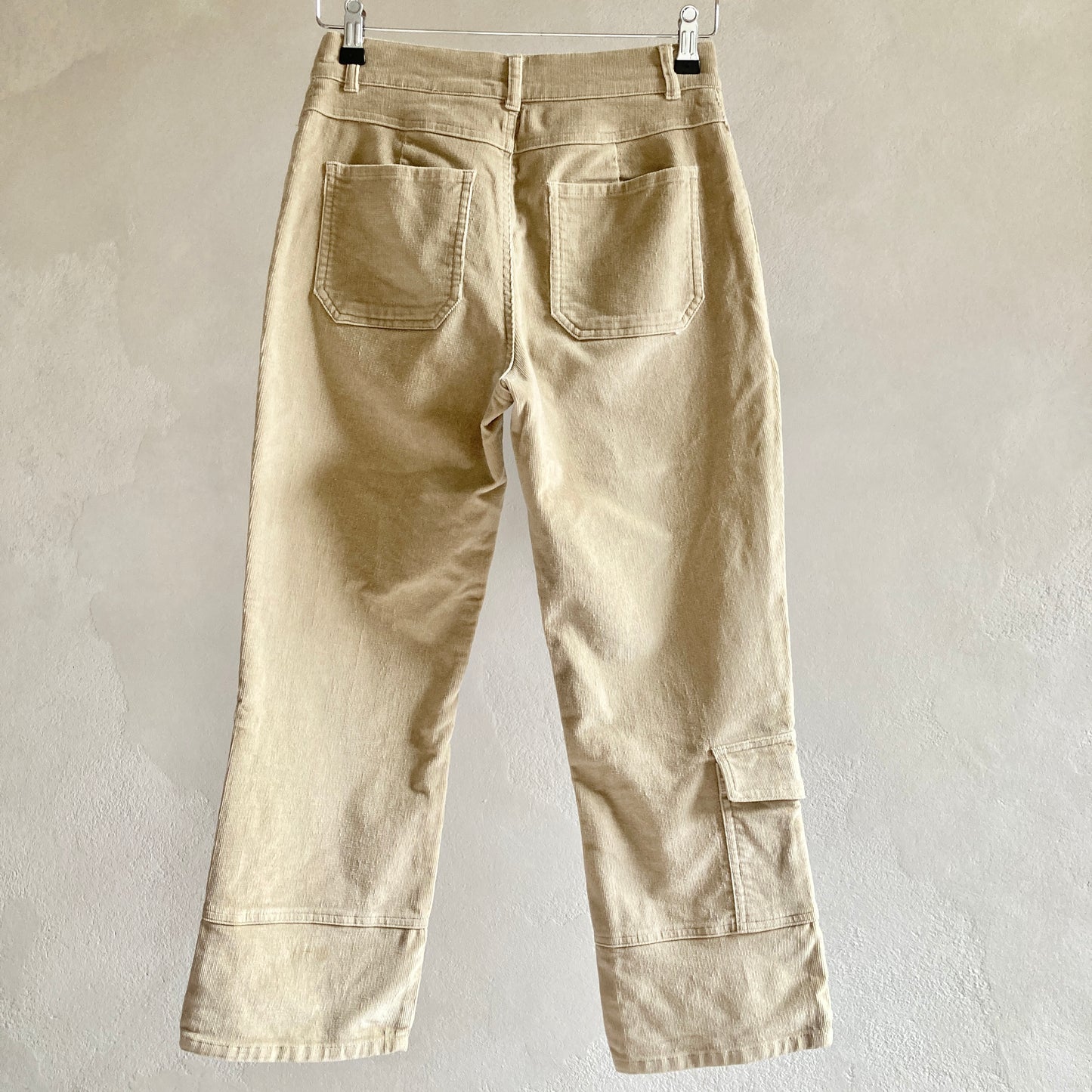 Womens Cropped Corduroy Trousers Size 36