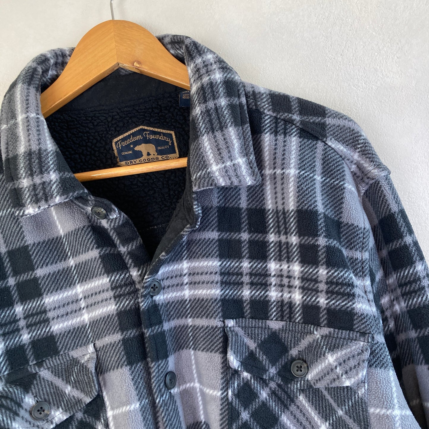 Mens Fleece Shirt, Shacket Size 2XL