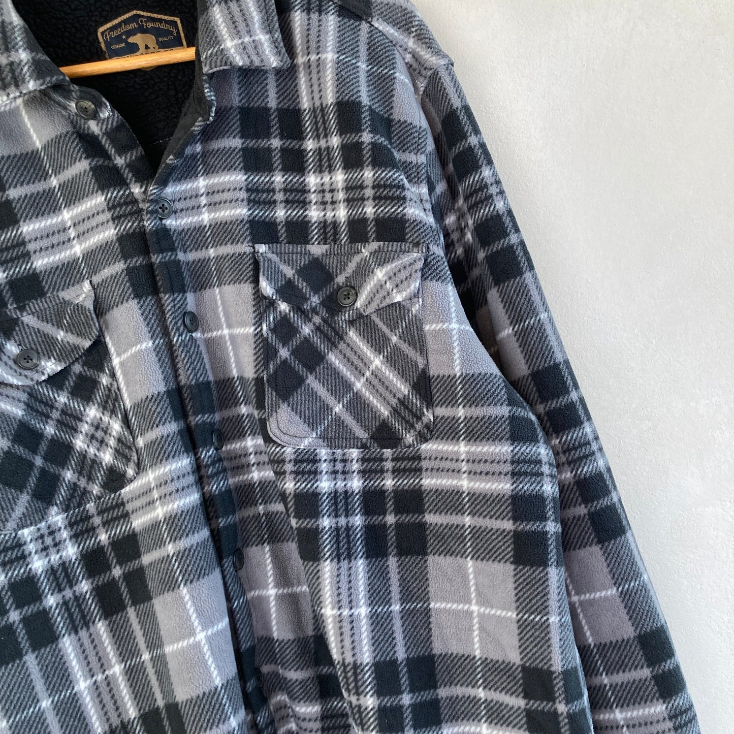 Mens Fleece Shirt, Shacket Size 2XL