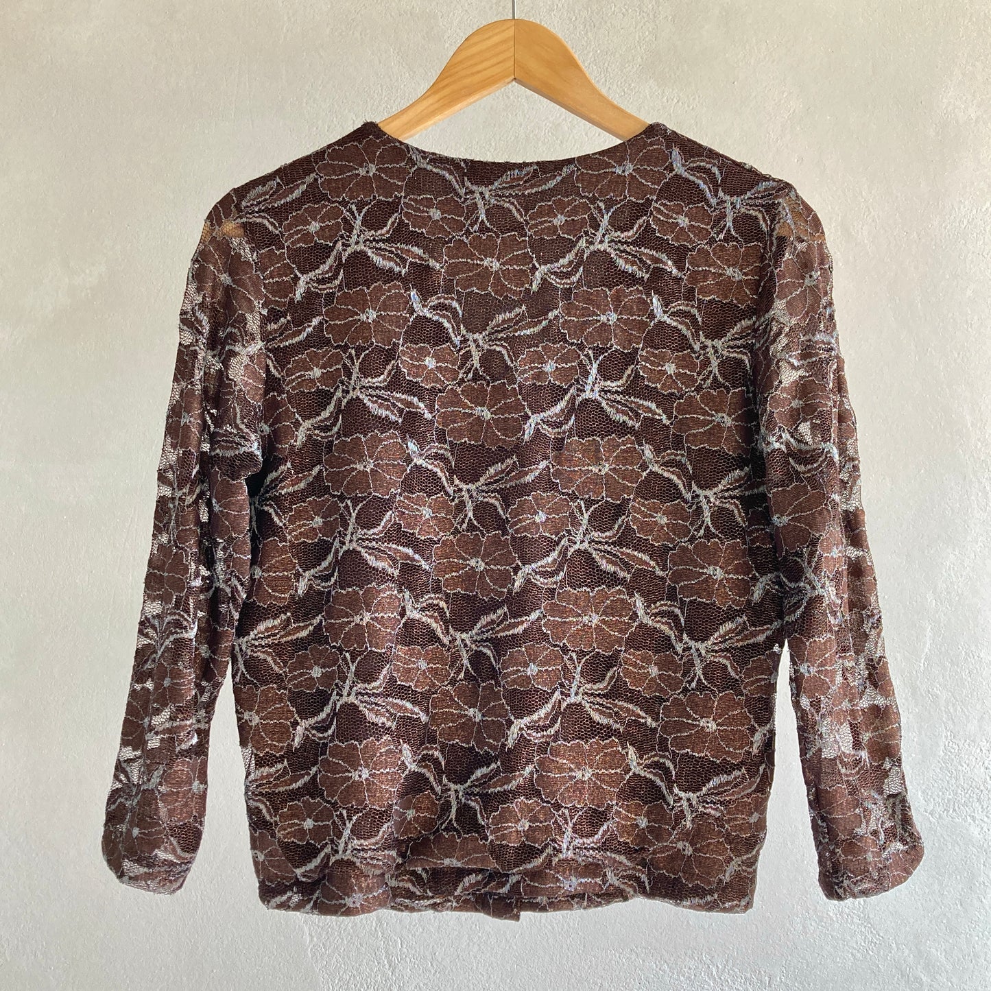 Womens Formal Floral Blouse Size M