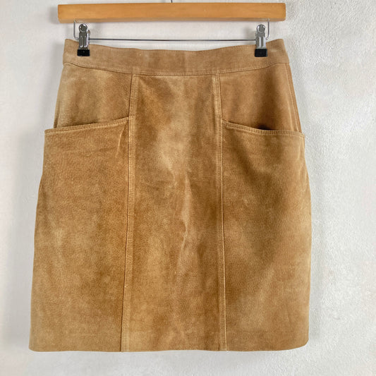 Vintage Womens Suede Mini Skirt Size 42