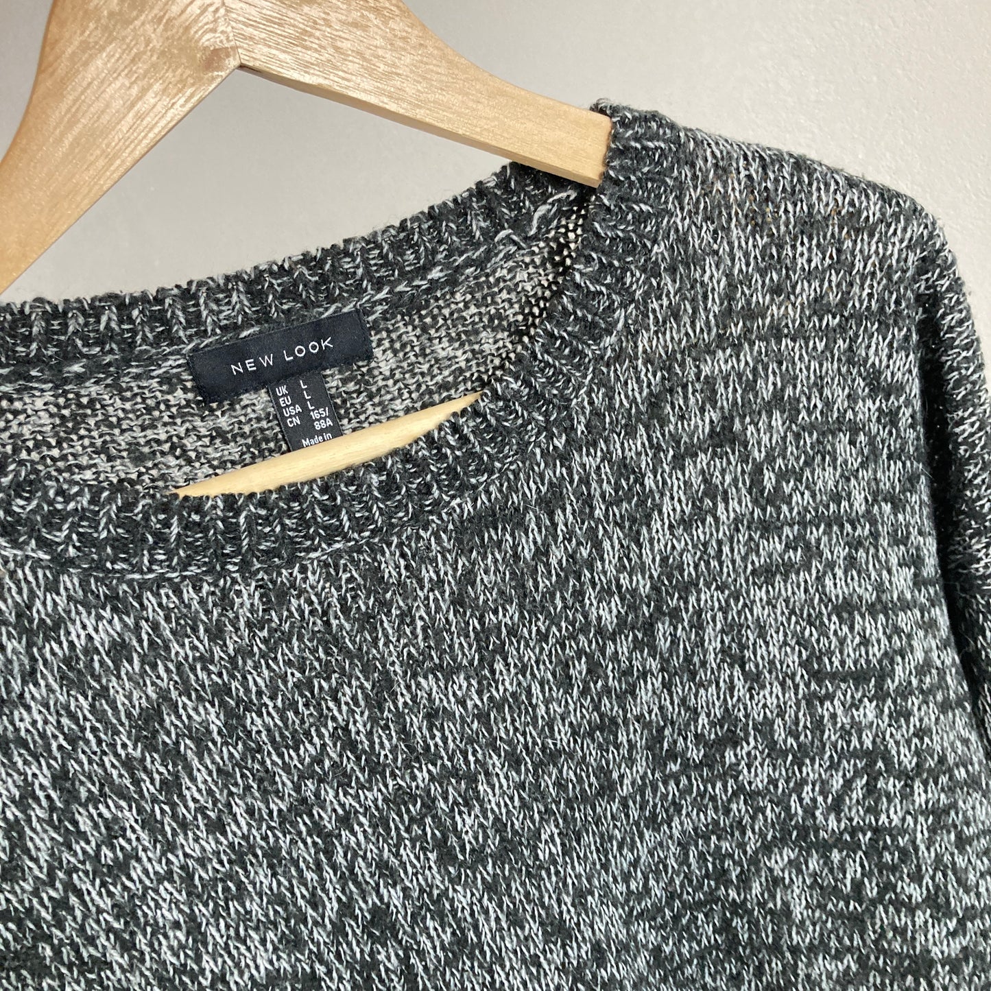 New Look Womens Grey Jumper Size L