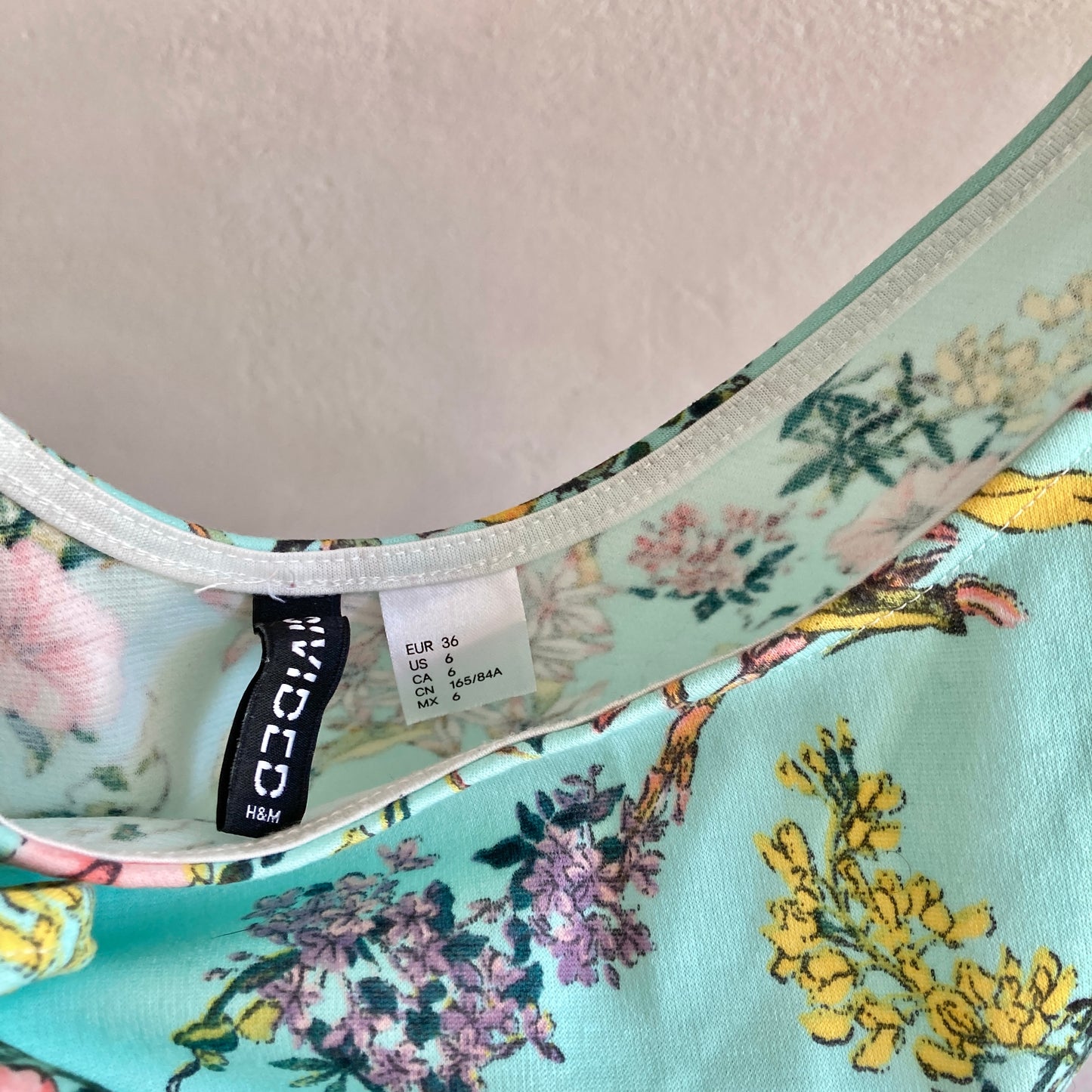 H&M Divided Womens Floral Summer Dress Size 36