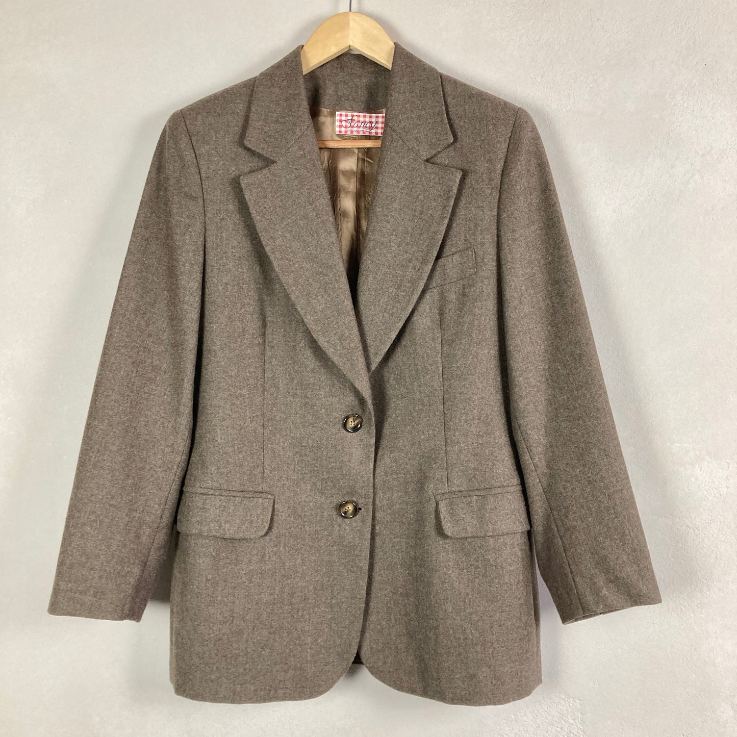 Vintage Naiste Villane Bleiser Suurus 40