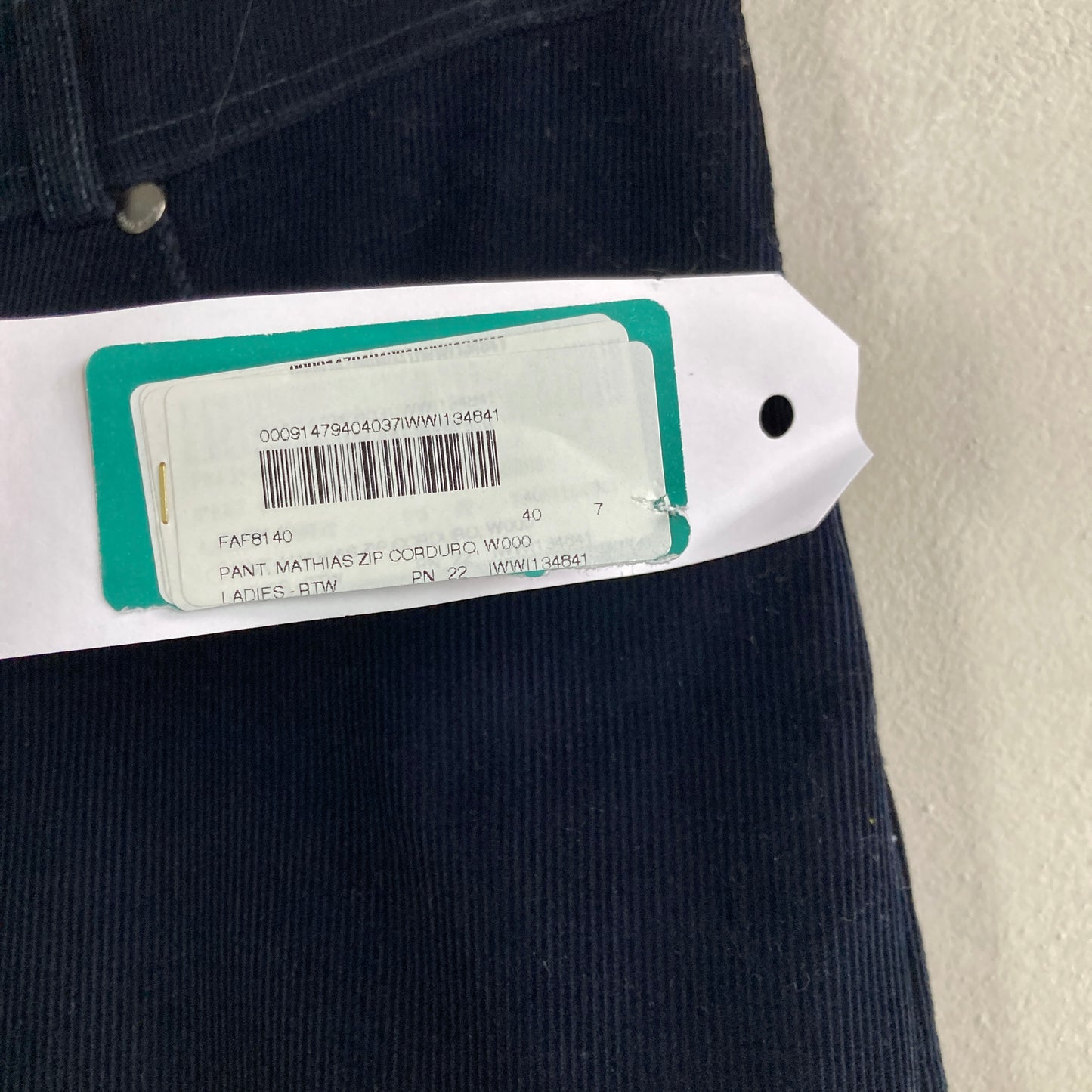 Loro Piana Womens Corduroy Trousers Size 36