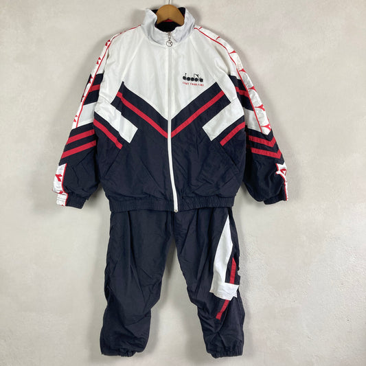Vintage Diadora Mens Tracksuit Size M