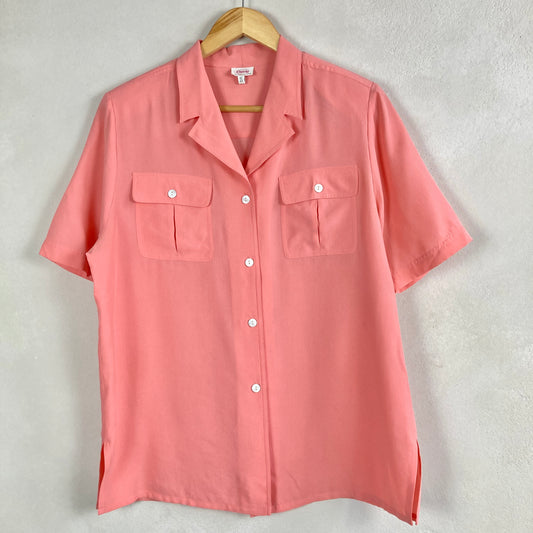 Vintage Womens Silk Shirt Size 42-44