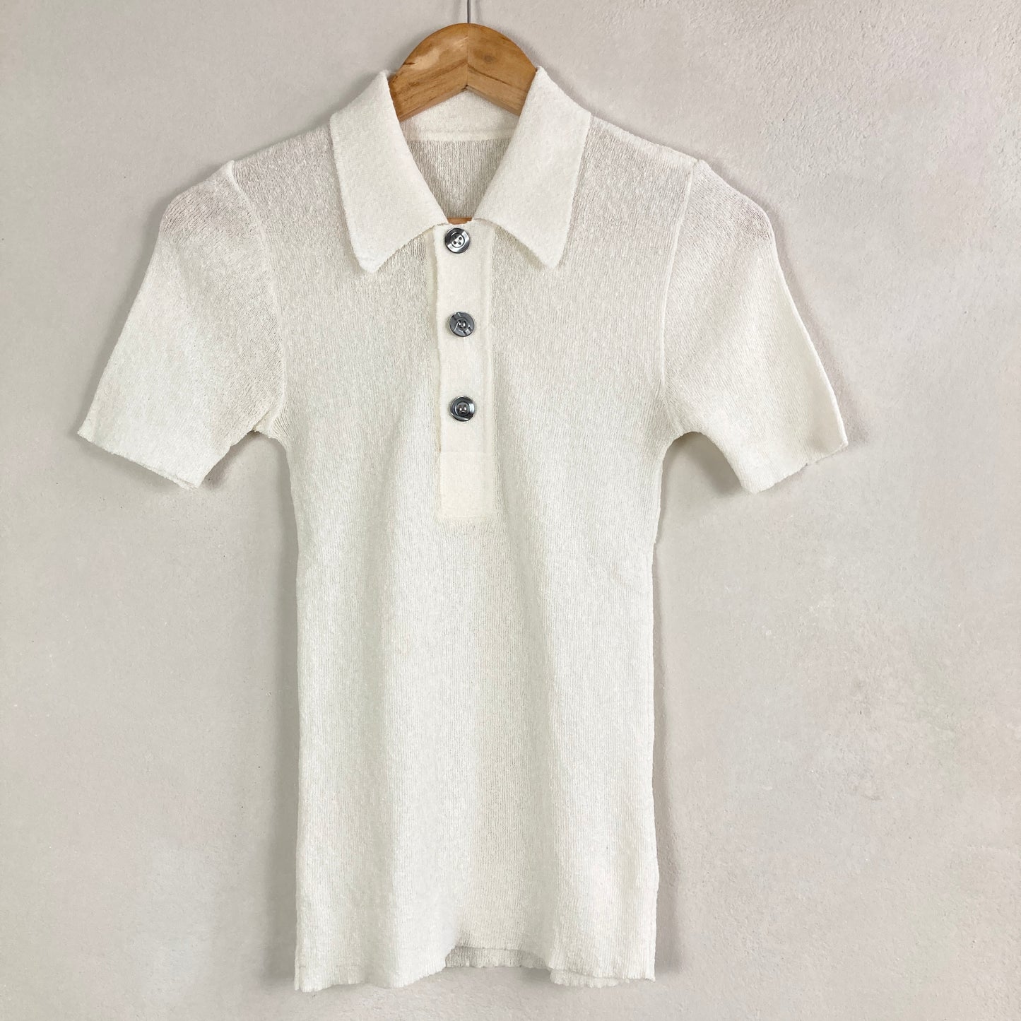 Womens Sheer Knitted Top Size S-M