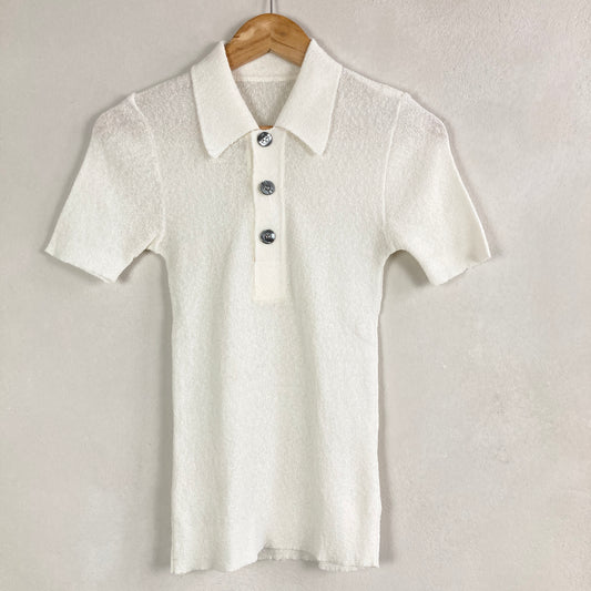 Womens Sheer Knitted Top Size S-M