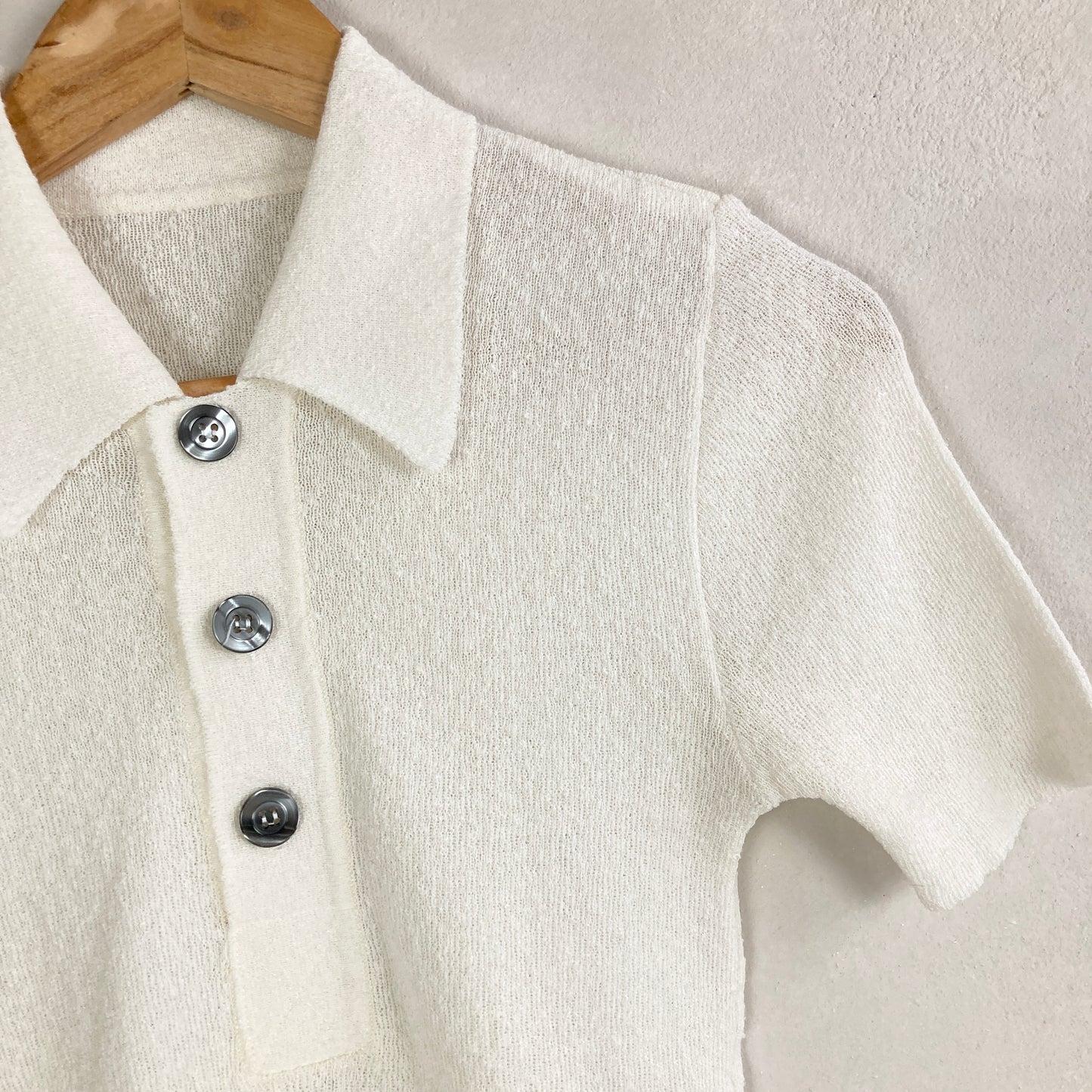 Womens Sheer Knitted Top Size S-M