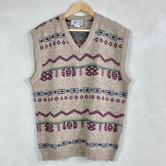 Vintage Mens Sweater Vest Size M