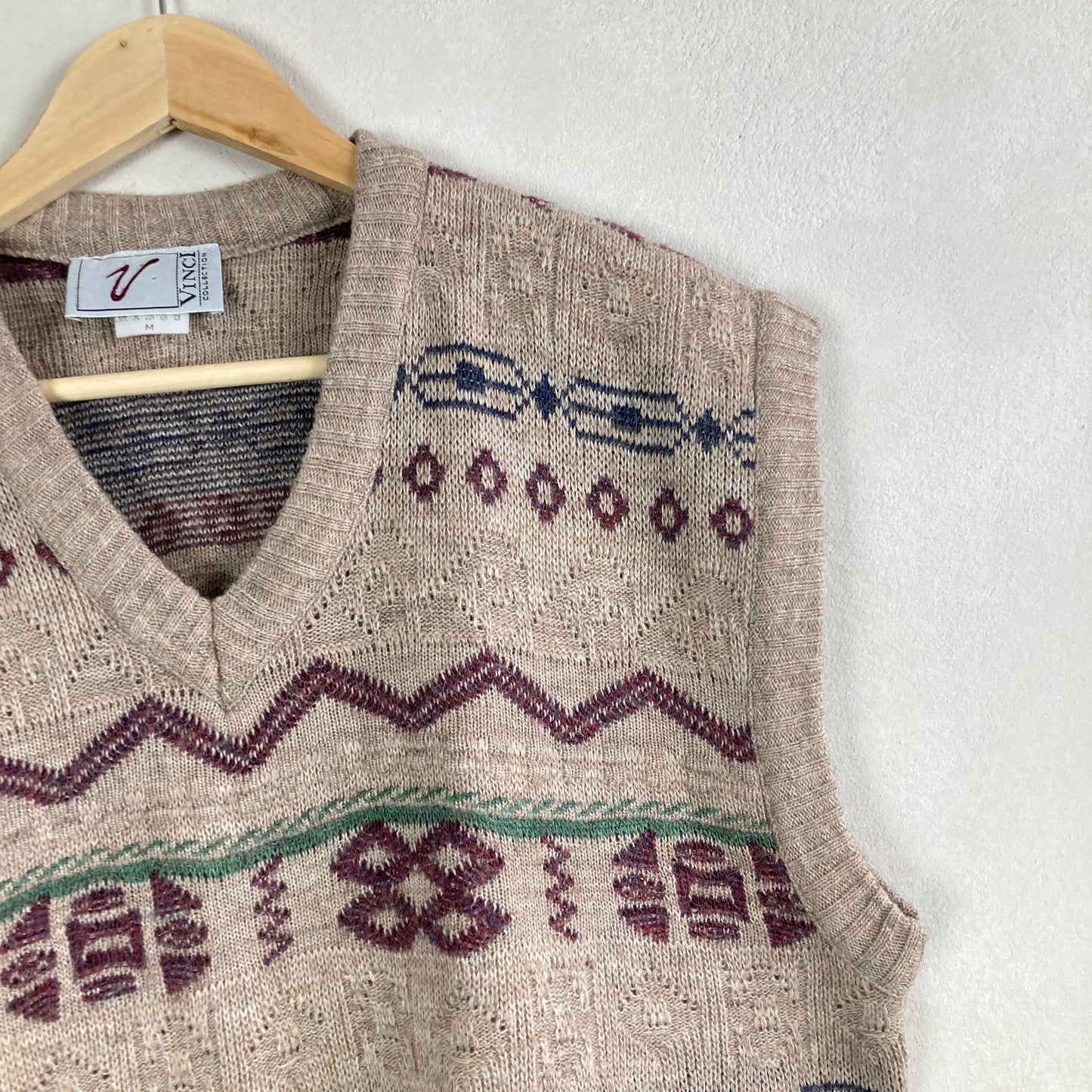 VIntage Meeste Kootud Vest Suurus M