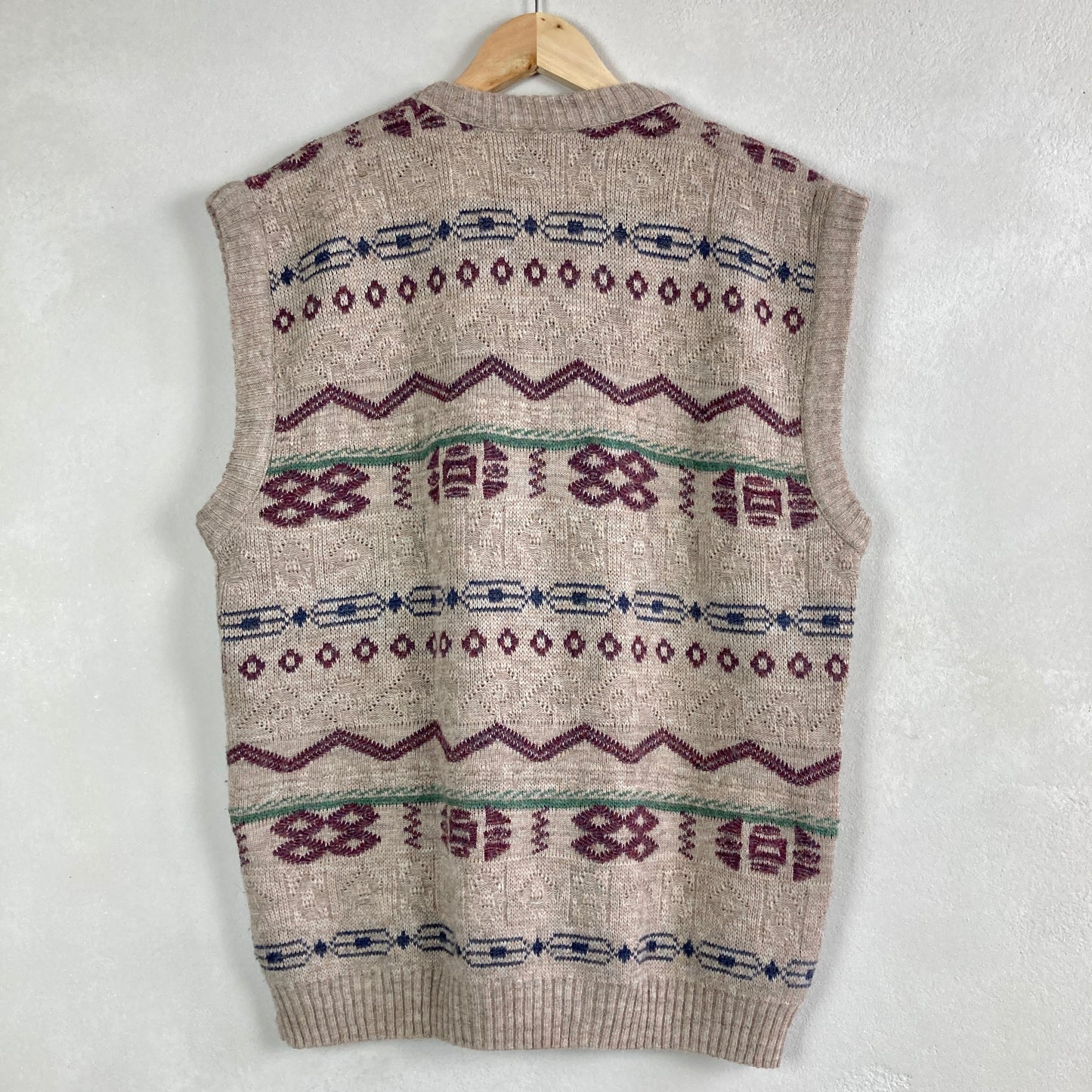 VIntage Meeste Kootud Vest Suurus M