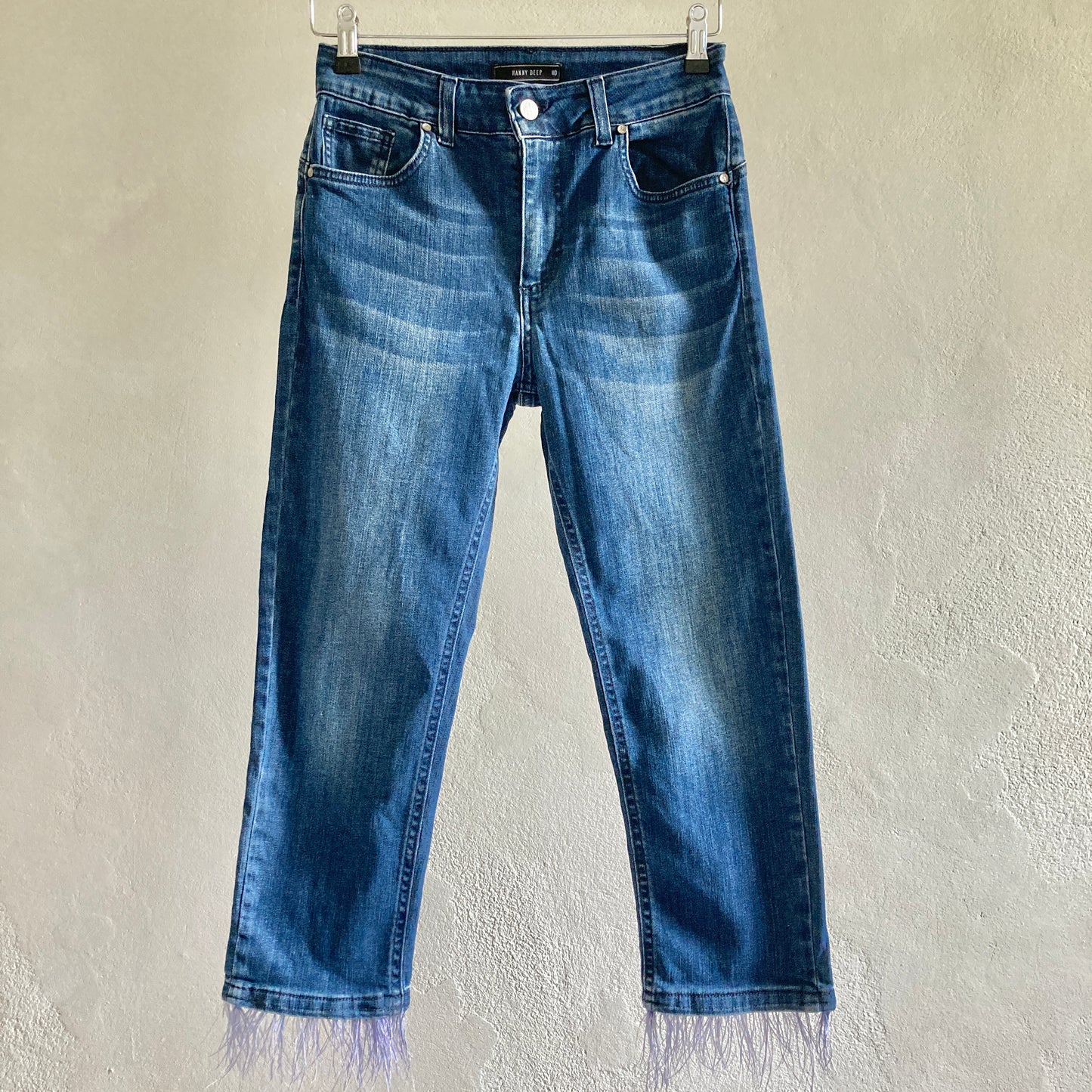 Hanny Deep Womens Capri Jeans Size 38