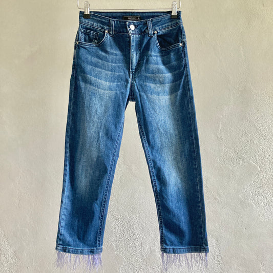 Hanny Deep Womens Capri Jeans Size 38