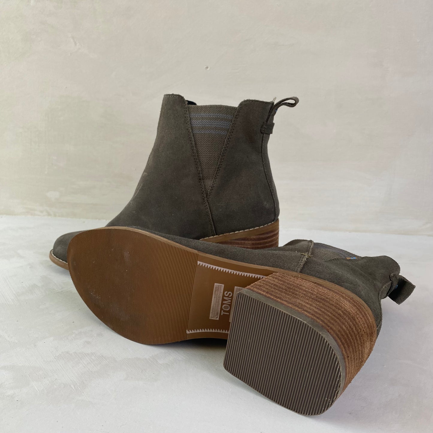 Toms Womens Chelsea Dakota Leather Boots Size 37.5