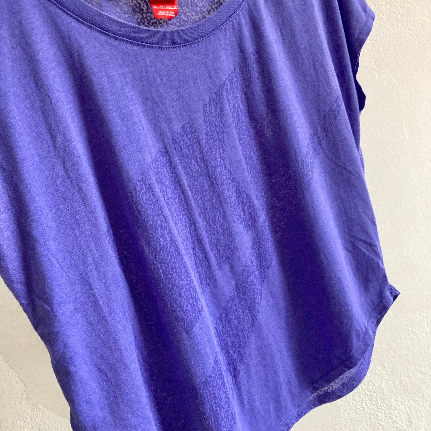 Nike Ladies Purple Gym T-Shirt Size XS