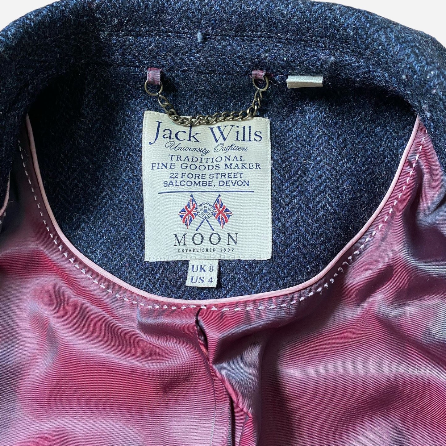 Jack Wills Naiste Villane Moon Bleiser Jakk Suurus XS-S