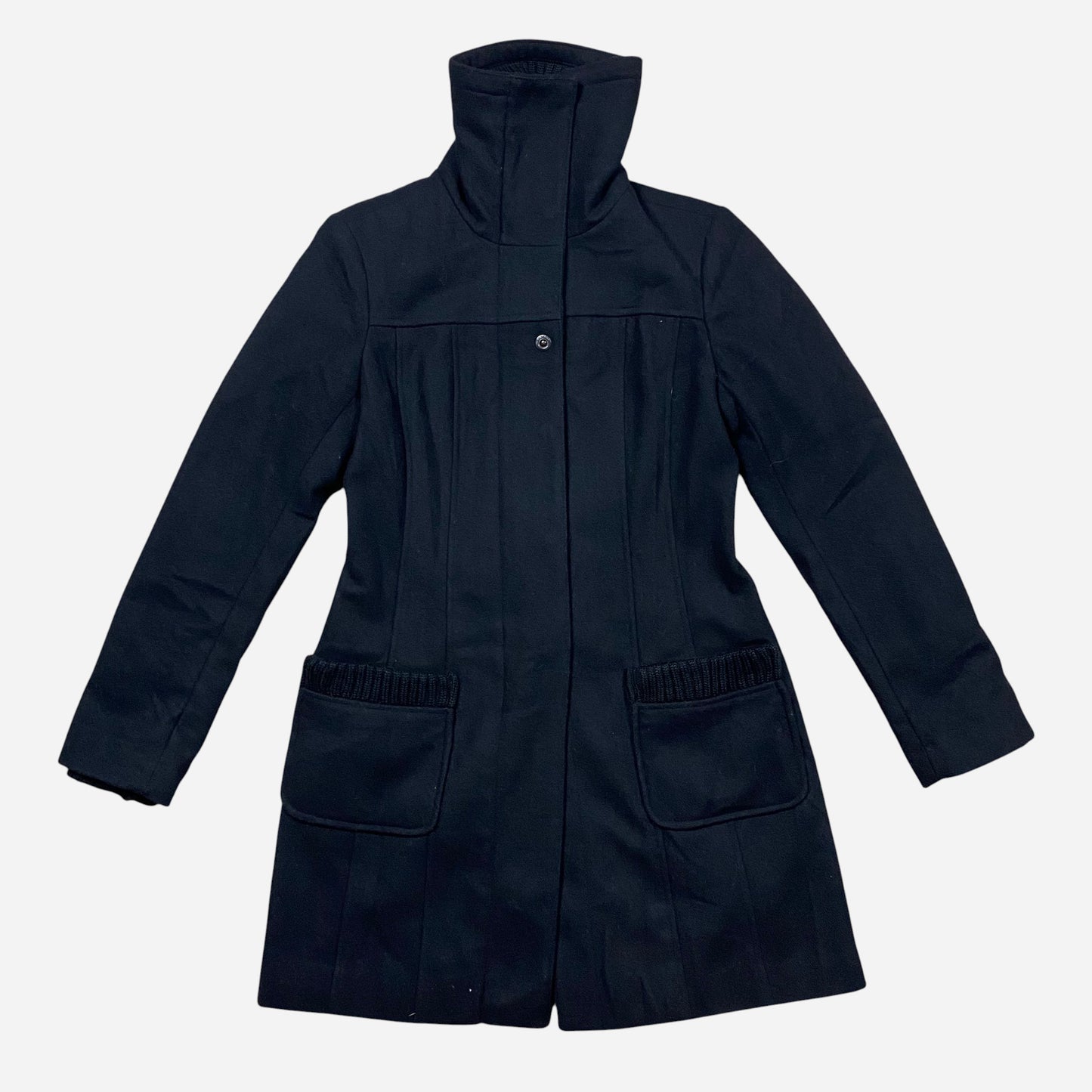 CASTRO COAT Women's Black Coat Size 38