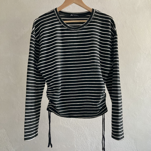 Zara Womens Striped Jumper Size M