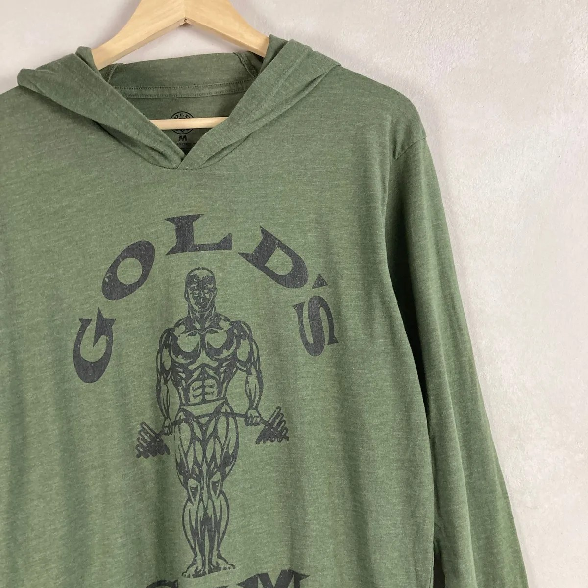 Gold's Gym Mens Green Hoodie Size M