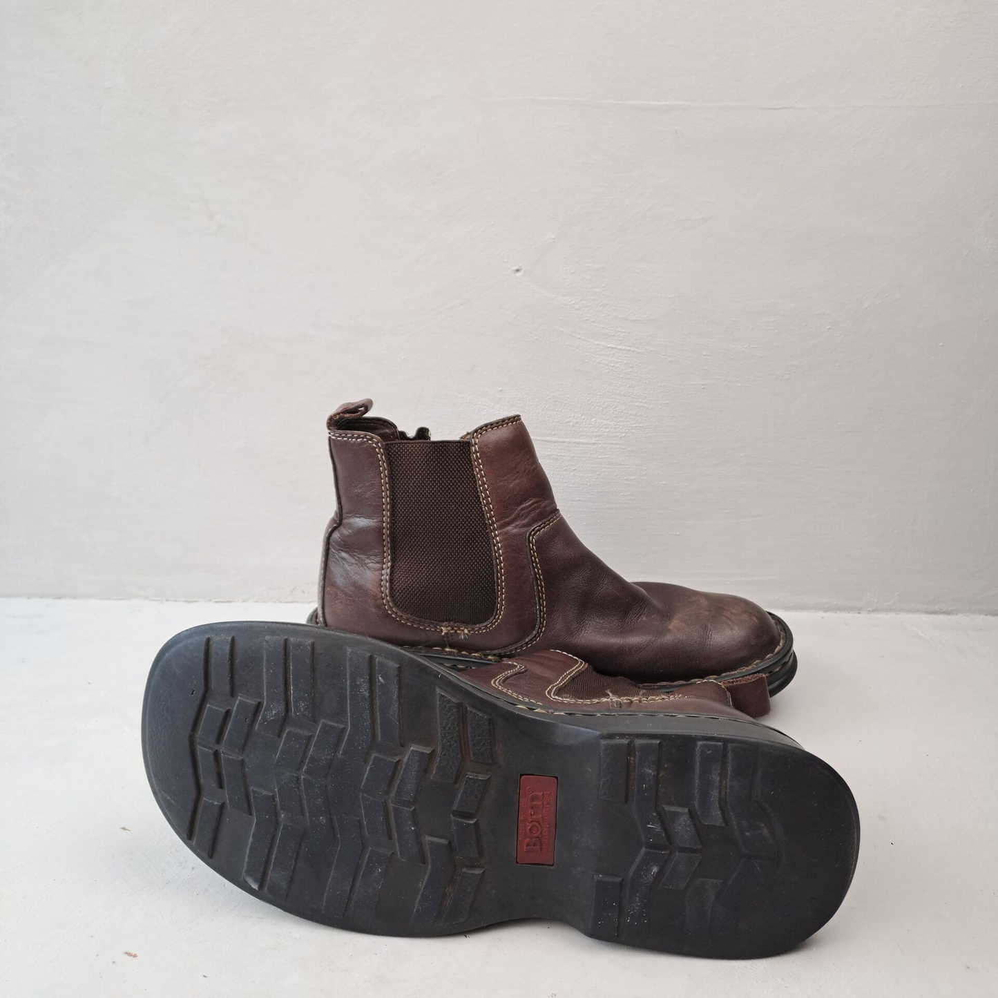 Born Ladies Brown Ankle Boots Size 38.5