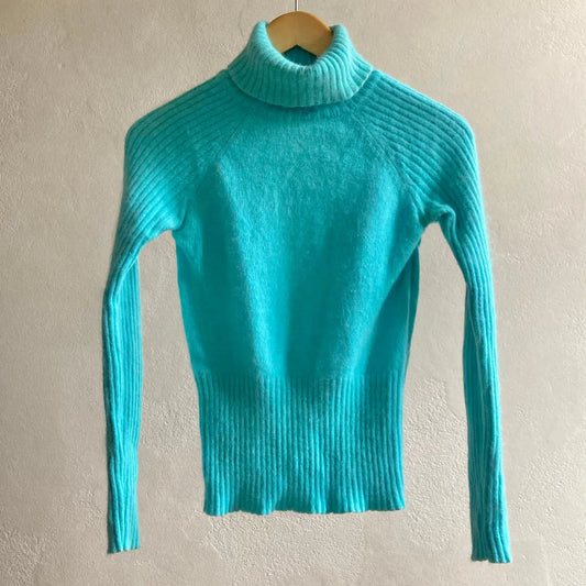 Womens Soft Turquoise Jumper Size M