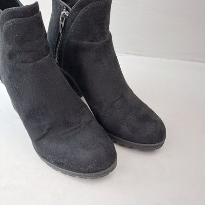 Bershka Womens Black Ankle Boots Size 37