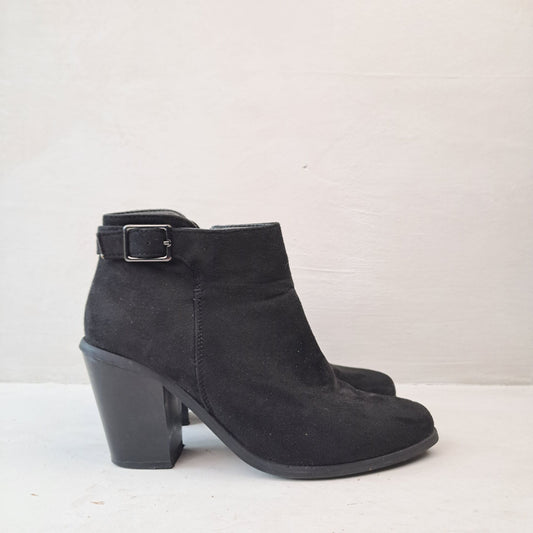 Womens Black Ankle Boots Size 36