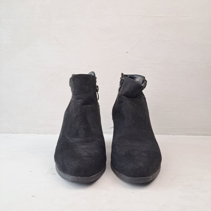 Womens Black Ankle Boots Size 36