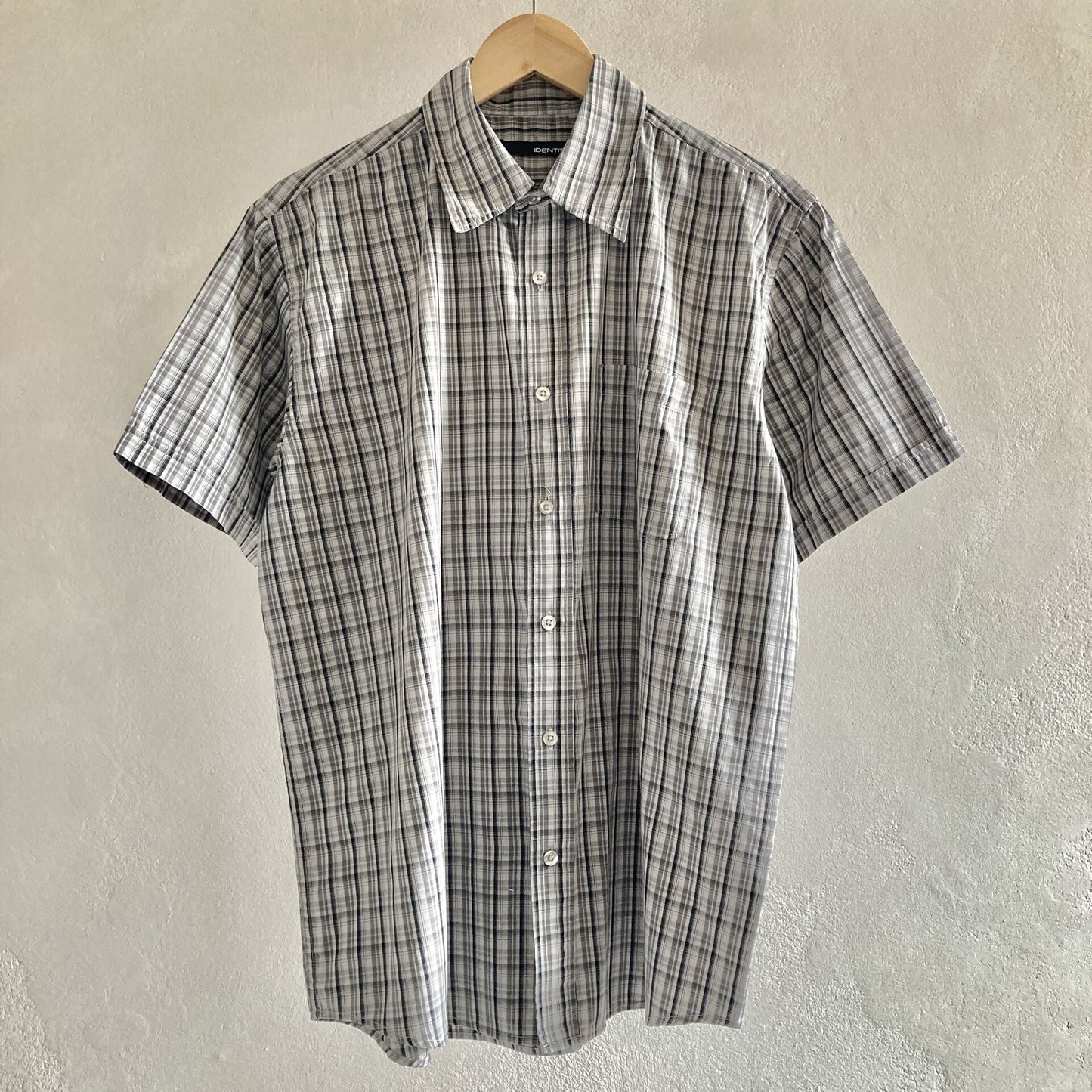 Identity Mens Short Sleeve Summer Shirt Size L