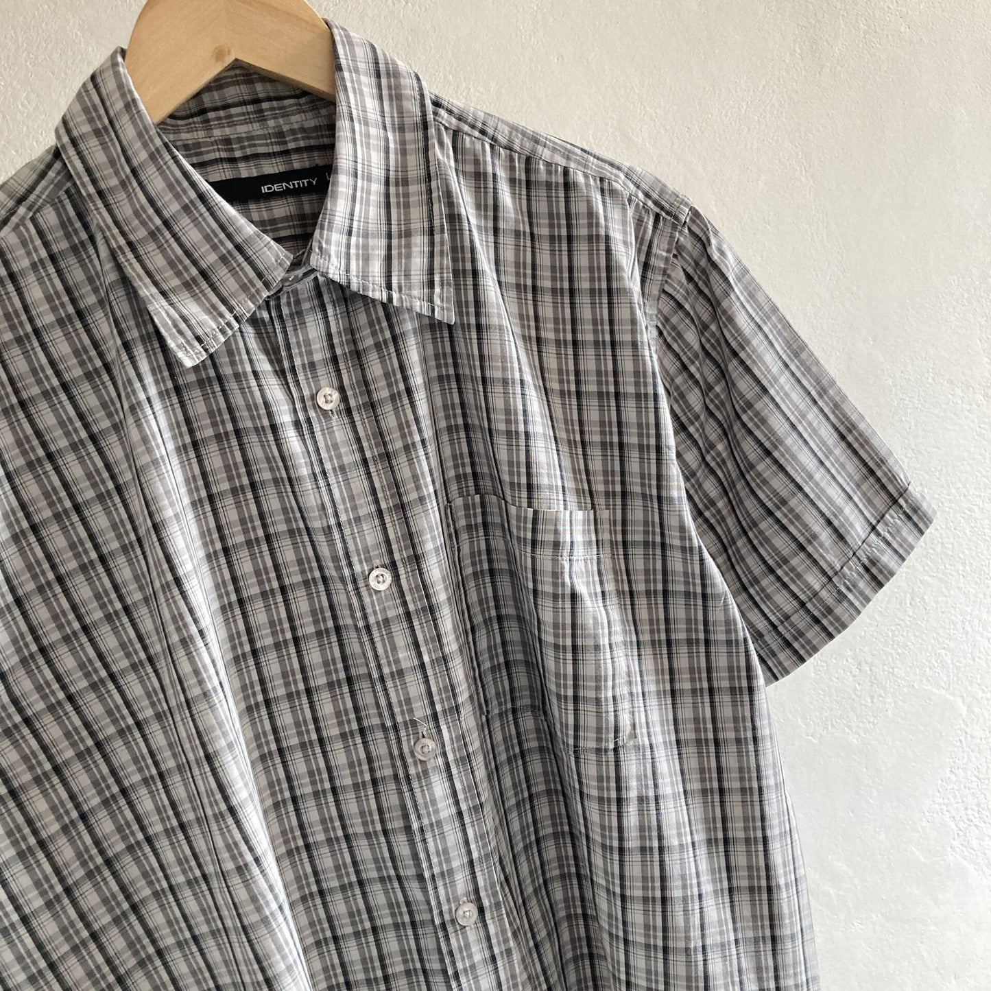 Identity Mens Short Sleeve Summer Shirt Size L