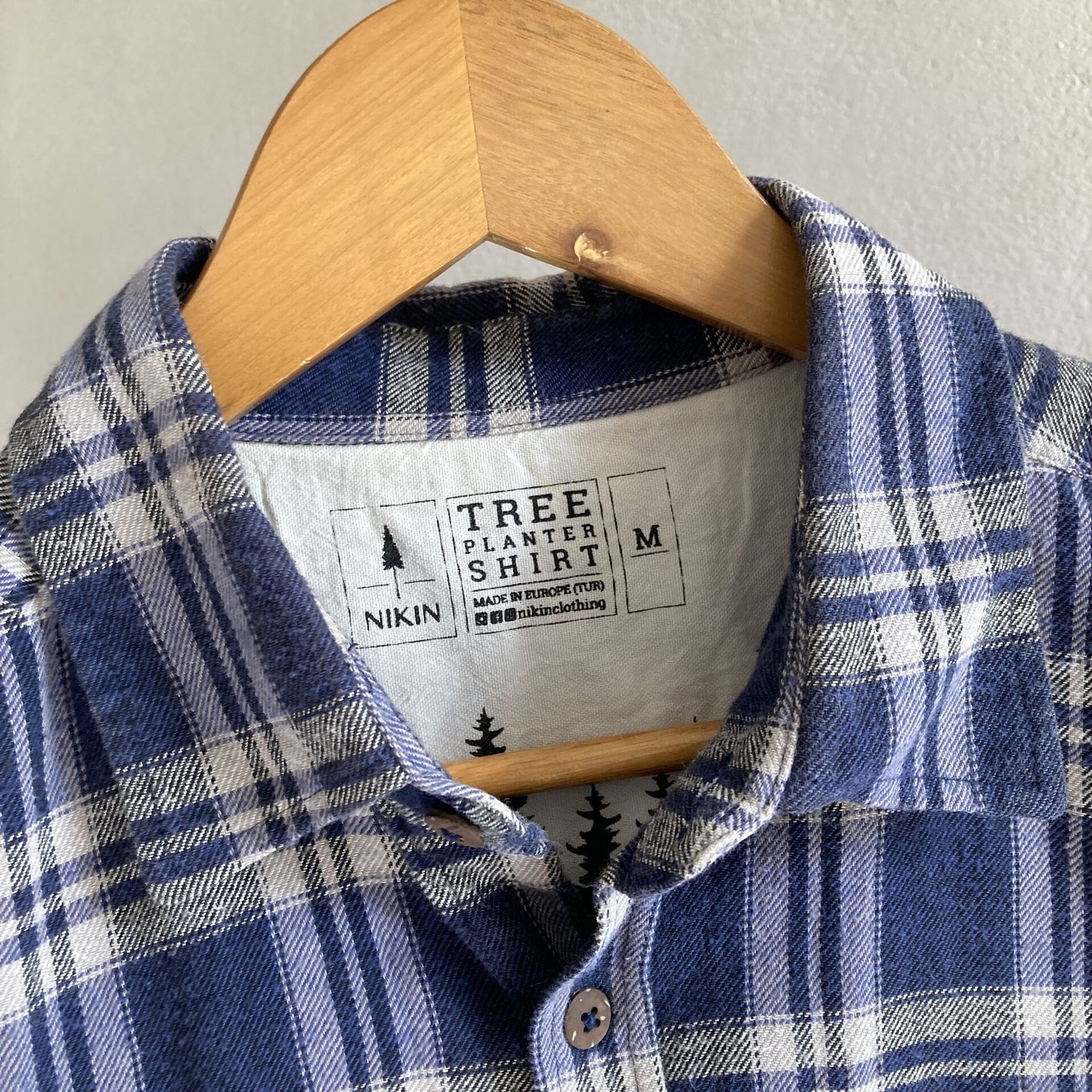 Nikin Mens Check Shirt Size M