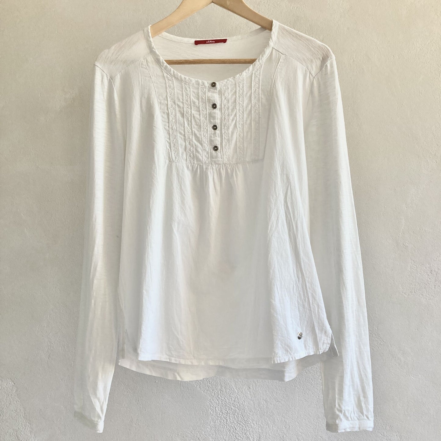 S.Oliver Womens White Top Size 38