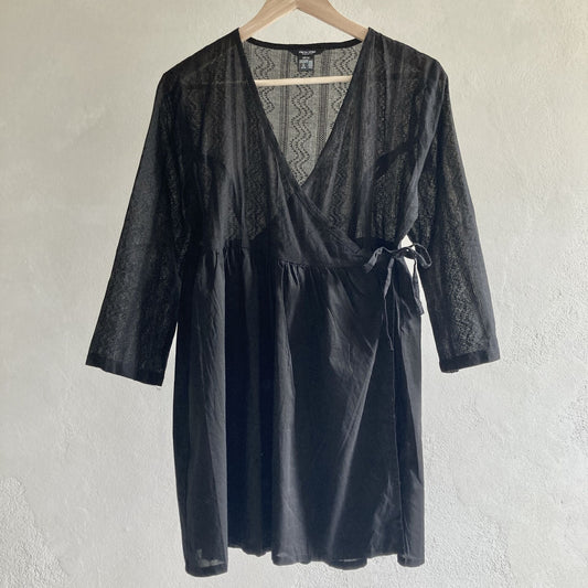 Ellos Womens Black Tunic Dress Size 38