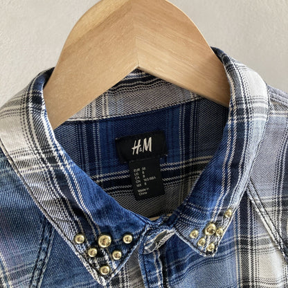 H&M Womens Check Shirt Size 38