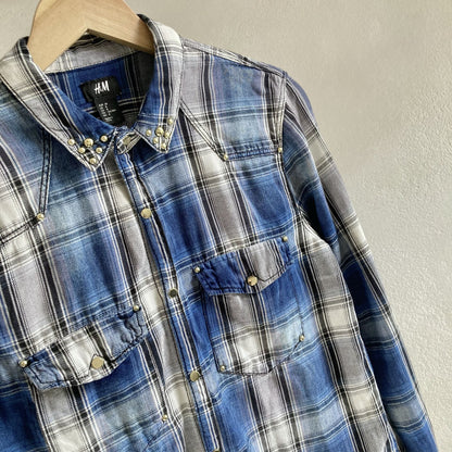 H&M Womens Check Shirt Size 38