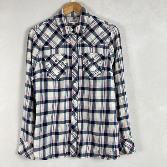 True Religion Womens Check Shirt Size L